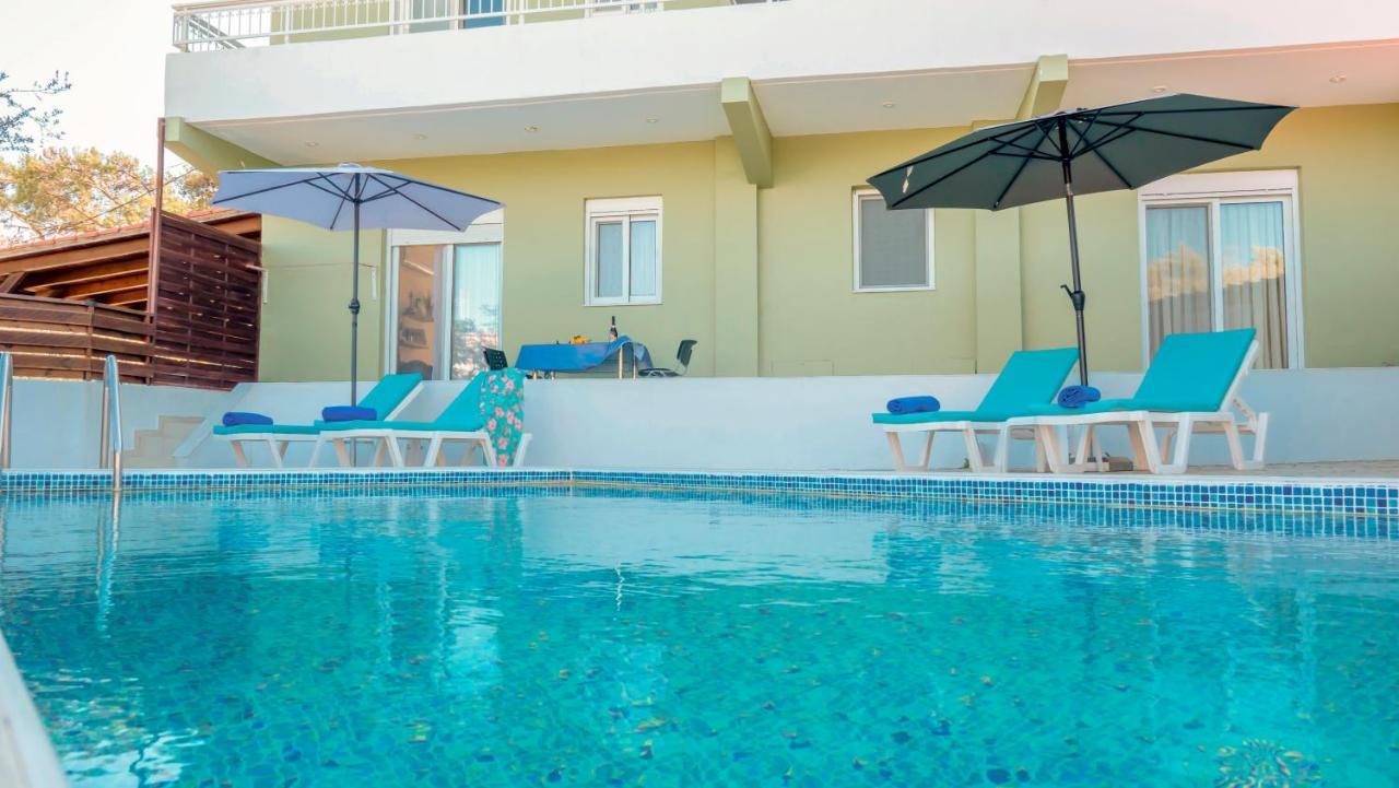 Greek Style Ground Floor Apartment & Pool Ialysos  Exteriör bild